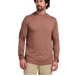 Free Fly Apparel Men's Bamboo Lightweight Hoodie in Nutmeg - Size Large